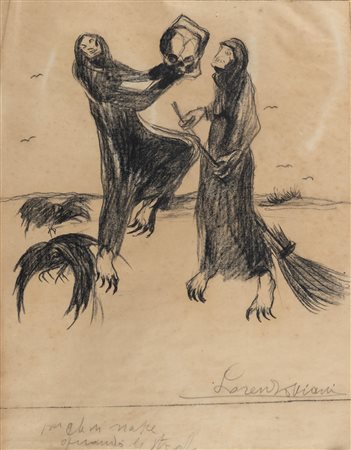 Lorenzo Viani, Disegno per illustrazione per le fole di Enrico Pea, 1909