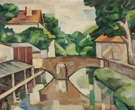 Lentulov Aristarkh Vasilievic (Attribuito), Paesaggio 