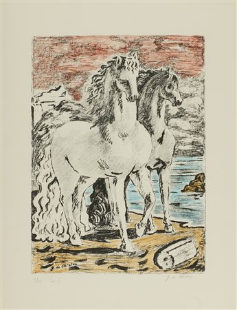 Giorgio De Chirico, Cavalli antichi, 1966