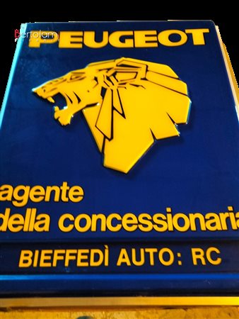  Insegna Peugeot 1980 