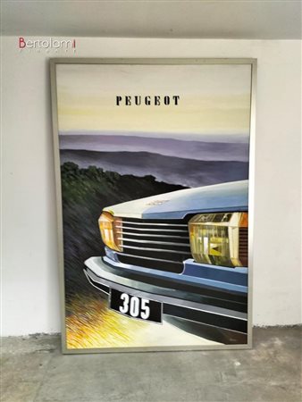  Quadro raffigurante Peugeot 305 intera. 1979 