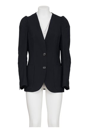 MAISON MARTIN MARGIELA Rare and iconic collarless jacket with puffed...