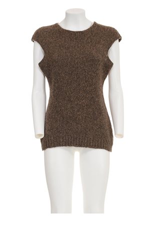 MAISON MARTIN MARGIELA Sleeveless knitted top DESCRIPTION: Sleeveless brown...