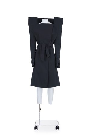 MAISON MARTIN MARGIELA Rare and iconic coat with structured shoulders...