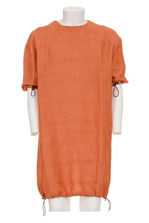 RAF SIMONS Crinkled tunic with elasticated strings at hems DESCRIPTION:...