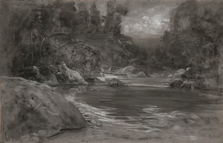 Francesco Paolo Michetti   Il Fiume Orfento circa 1903