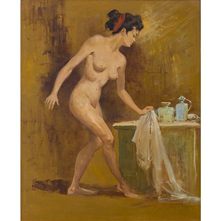 RIALDO GUIZZARDI, Nudo di donna, Olio su tela