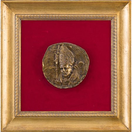 BASSORILIEVO IN BRONZO, Papa Pio VI