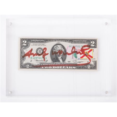 ANDY WARHOL, 2 Dollar (Thomas Jefferson)