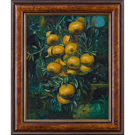 GIANNI ROLANDI, Limoni, Olio su faesite