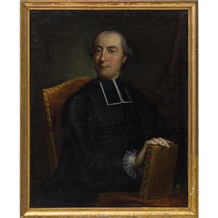 ALESSANDRO LONGHI (Attr.le),Ritratto di prelato,Olio su tela