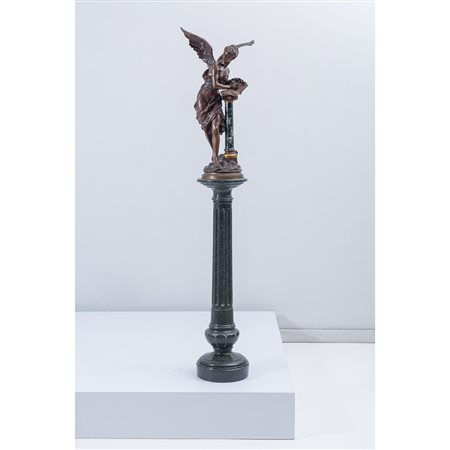 MATHURIN MOREAU, Livre D'or (figura alata),Scultura in bronzo