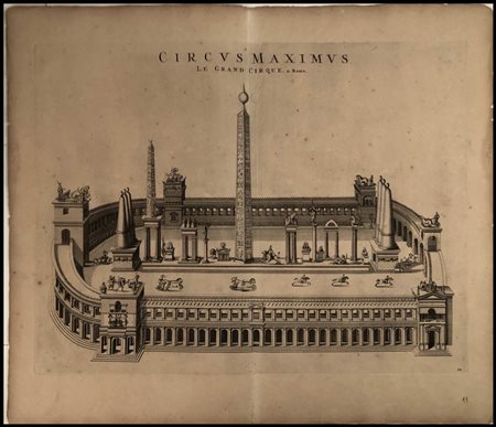 Pierre Mortier (1661-1711) stampatore Circus Maximus Bulino e acquaforte, 424...