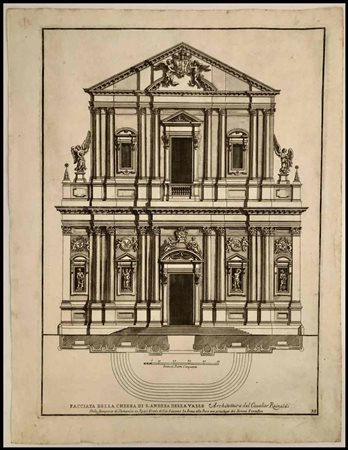 Sant'Andrea della Valle Acquaforte, 44 x 31,5 cm Pubblicata da Domenico...