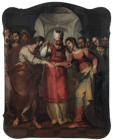 Simone Barabino 1575 ca. Genova -1620 Milano, Sposalizio della Vergine, Adorazione dei Magi