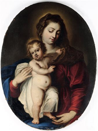 Vincent Malò 1602/1606 Cambrai-1644 Roma, Madonna con Bambino