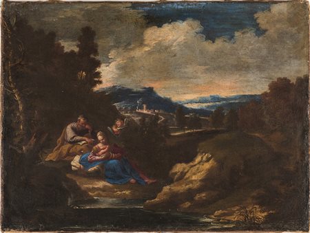 Scuola napoletana del XVIII secolo, Paesaggi con episodi sacri