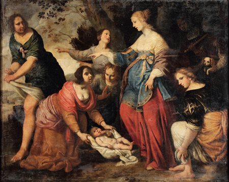 Giuseppe Badaracco 1588 Genova-1657 Genova, Mosè salvato dalle acque