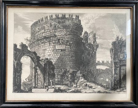 Piranesi, Giovanni (1720-1778), "Sepolcro di Cecilia Metella"