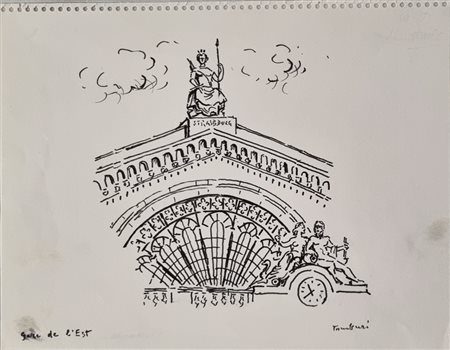 TAMBURI ORFEO Jesi 1910 - Parigi 1994 "Gare de l'Est"