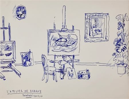 TAMBURI ORFEO Jesi 1910 - Parigi 1994 "L'atelier de braque"