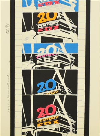 Enrico Manera 20TH CENTURY FOX serigrafia su cartoncino, cm 50x35; es. 93/99...