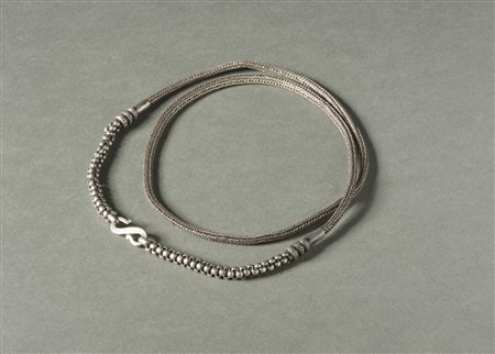  Arte Indiana - India.
Cintura a lavorazione "snake" in argento.