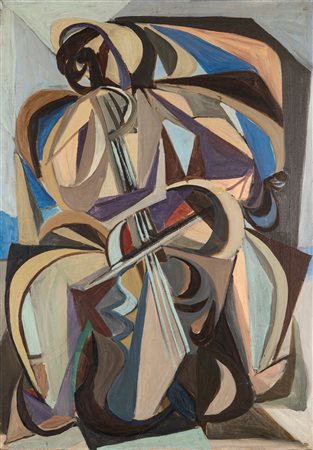 Cesare Peverelli (Milano 1922-Parigi 2000)  - Composizione, 1948