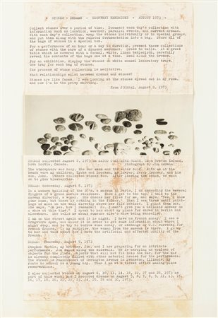 Geoffrey Hendricks (Littleton 1931)  - Stones: dreams, cm 41 x 28,5