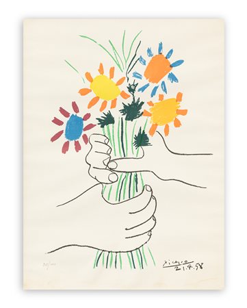 PABLO PICASSO (1881-1973) - Bouquet of peace, 1958