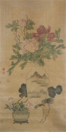  Arte Cinese - Natura morta con fiori
Cina, Qing, XX secolo
.