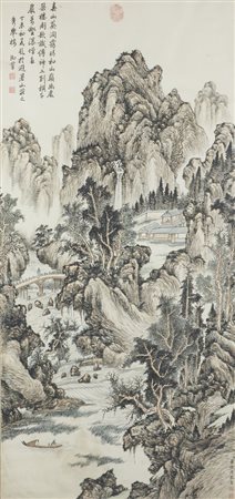  Arte Cinese - Paesaggio montano
Cina, Qing, XIX secolo
.