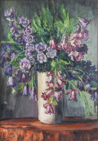 PIER ANTONIO GARIAZZO<BR>Torino 1879 - 1964<BR>"Vaso di fiori" 1956