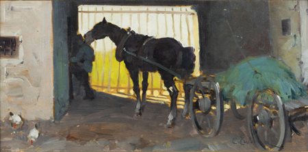 CESARE TUBINO<BR>Genova 1899 - 1990<BR>"Cavallo"