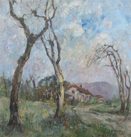 PIER ANTONIO GARIAZZO<BR>Torino 1879 - 1964<BR>"Alberi invocanti la primavera" 1957