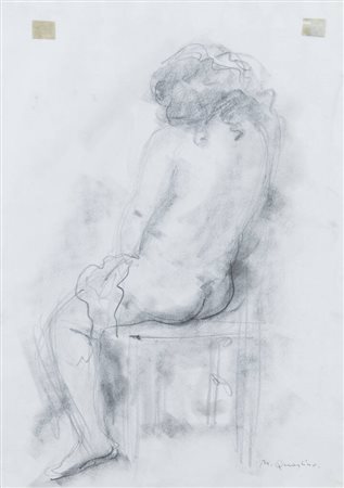 MASSIMO QUAGLINO<BR>Refrancore (AT) 1899 - 1982 Torino<BR>"Nudo di donna"