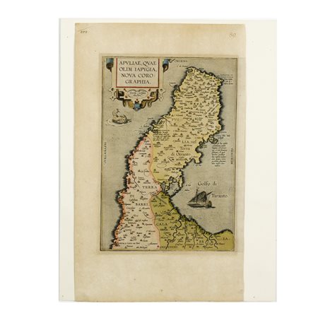 Jacobo Castaldo - Abraham Ortelius, Apuliae Quae Olim Lapygia, Nova...