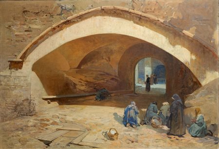Onorato Carlandi (Roma 1848-1939)  - Il santuario francescano de La Verna