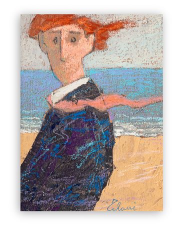 GIAMPAOLO TALANI (1955-2018) - Figura sulla spiaggia