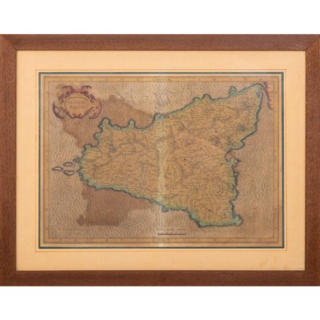 L’ISLE DE SICILIE, mappa della Sicilia