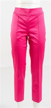 RALPH LAUREN Pantaloni in gabardine di cotone rosa. Taglia 6. Composizione...