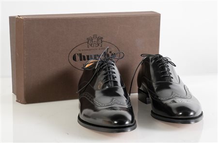 CHURCH'S Scarpe stringate da uomo modello Oxford Brogue in pelle di vitello...