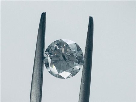 DIAMANTE 1,59 CT COLORE FANCY GRIGIO - I1 - TAGLIO BRILLANTE - CERTIFICATO...