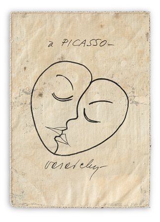 VICTOR VASARELY (1906-1997) - À Picasso, 1973 circa
