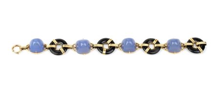 Bracciale in oro e pietre dure