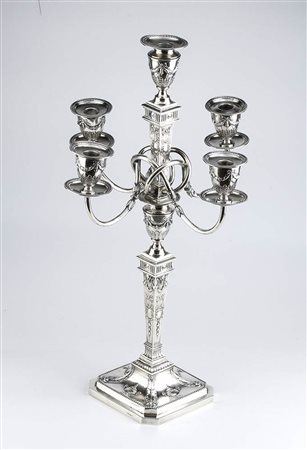 Candelabro tedesco in argento - fine XIX, inizio XX secolo