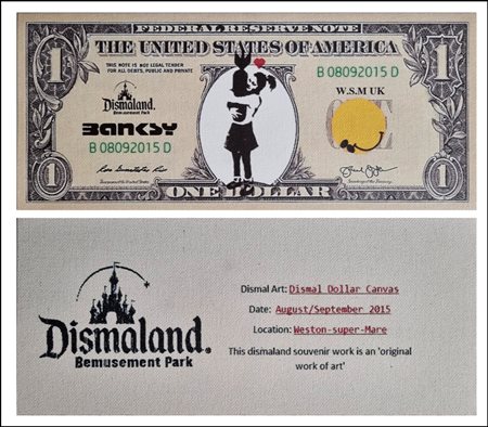 BANKSY Regno Unito XX sec. "Dismal dollar"