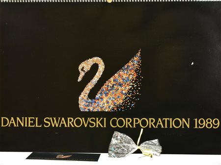 CALENDARIO DANIEL SWAROVSKI CORPORATION 1989 accompagnato da cristalli Swarovski