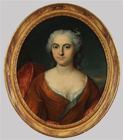 NONOTTE DONATE (1708 - 1785) Ritratto di donna. Olio su tela . Cm 55,00 x...