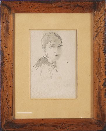 DE PISIS FILIPPO (1896 - 1956) Ritratto di bimbo. 1924. Matita su carta. Cm...